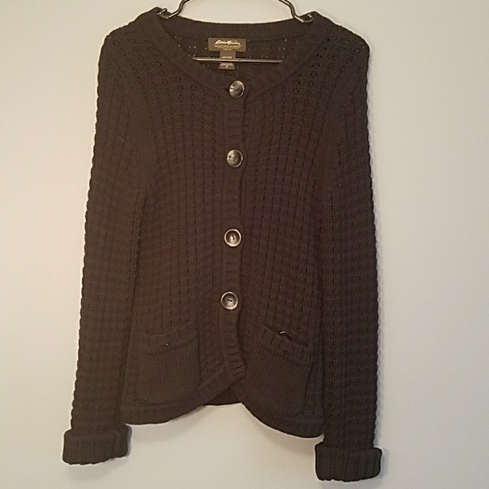 Eddie Bauer button up sweater